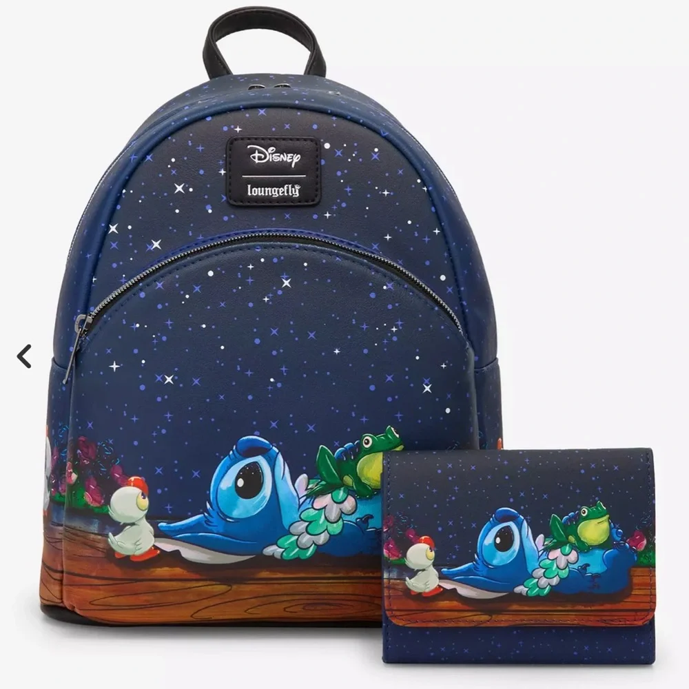Loungefly Disney Stitch Stargazing Mini Backpack & Wallet